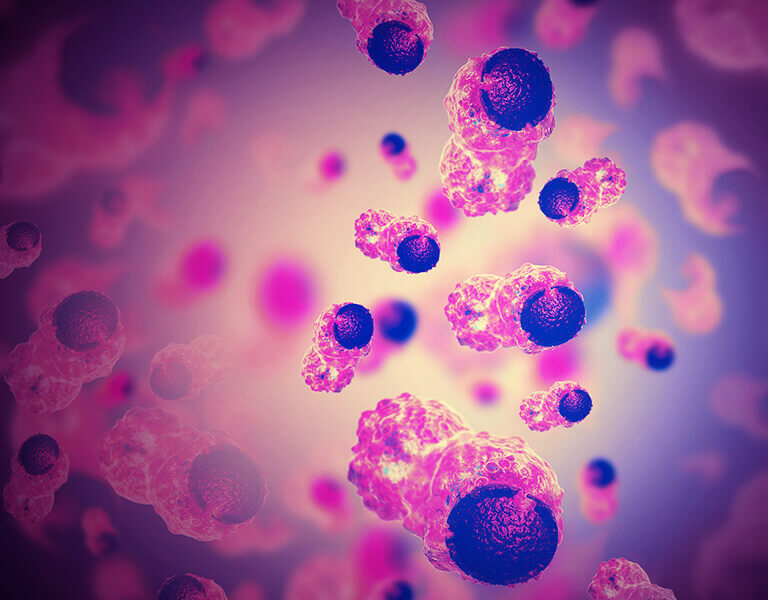 Imagem ilustrativa de células de câncer.
